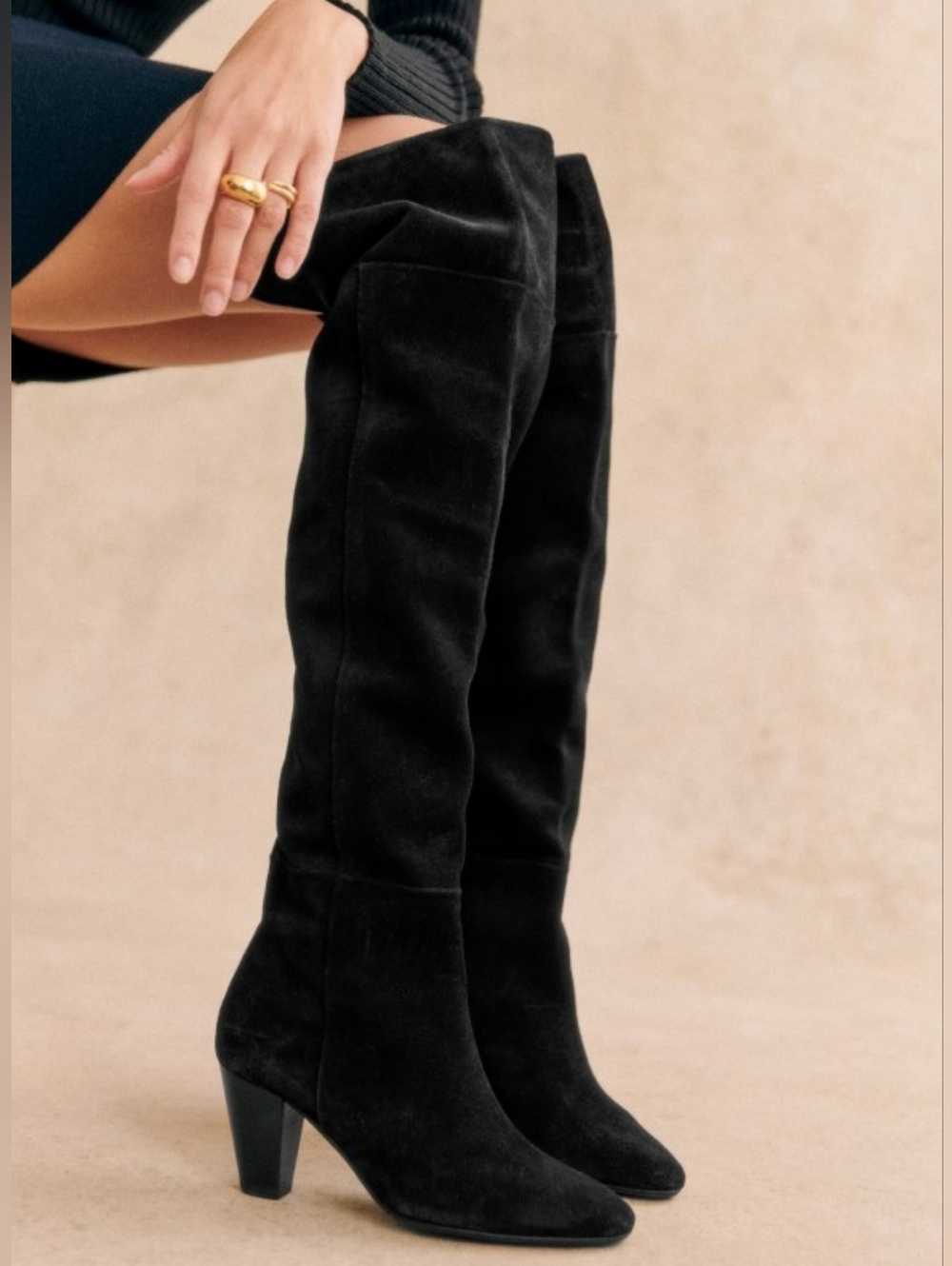 Sézane Colllette Thigh High Boots